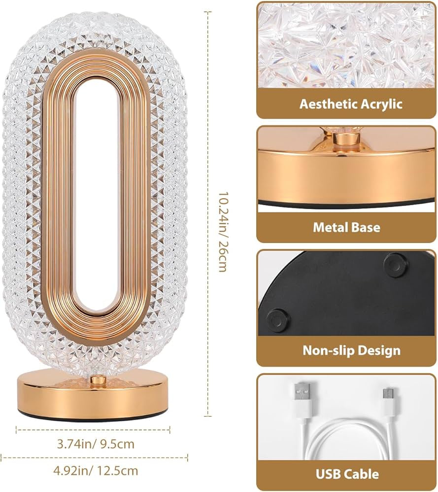 أباجورة كريستال أكريلك