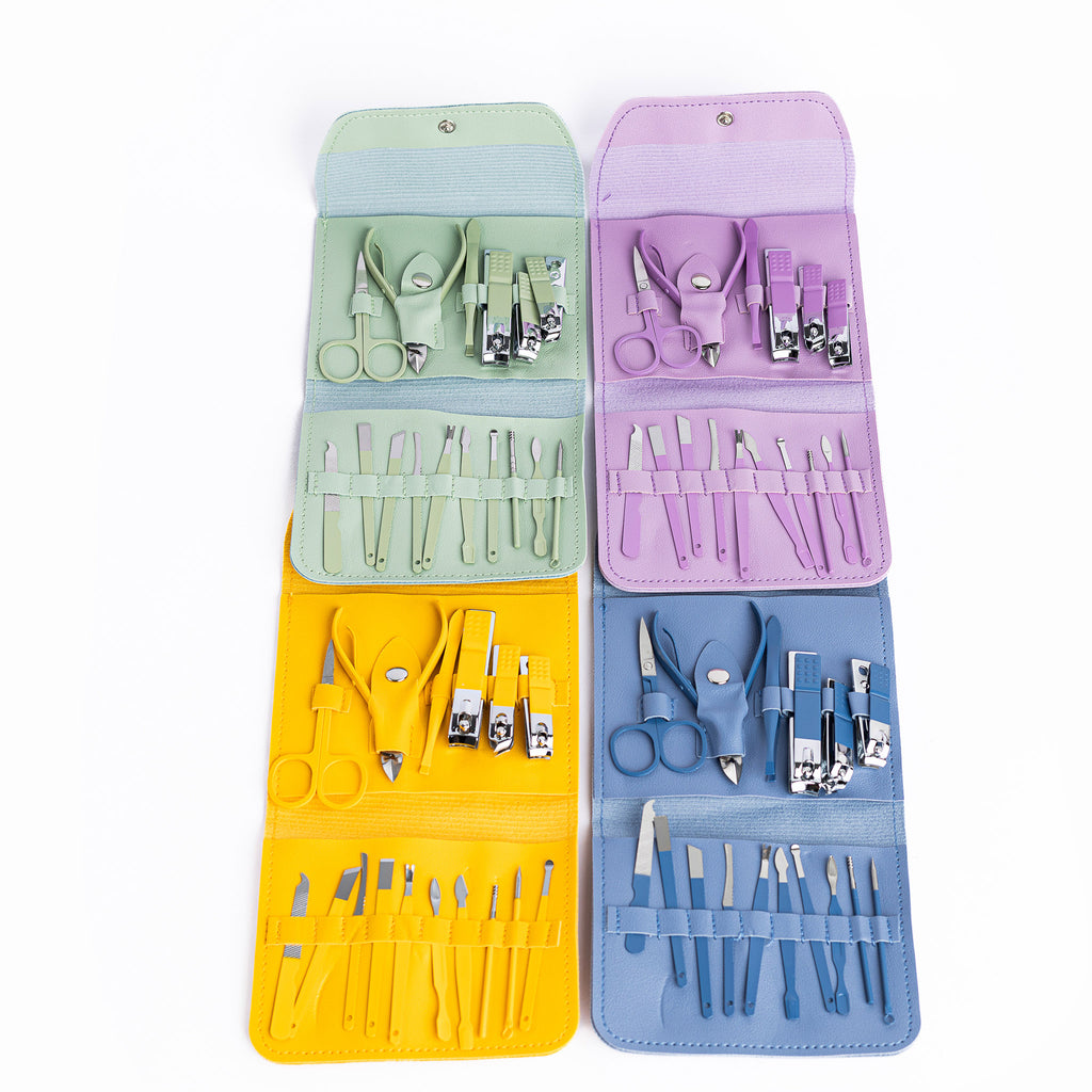 طقم العناية المتكامل للأظافر 16 قطعة