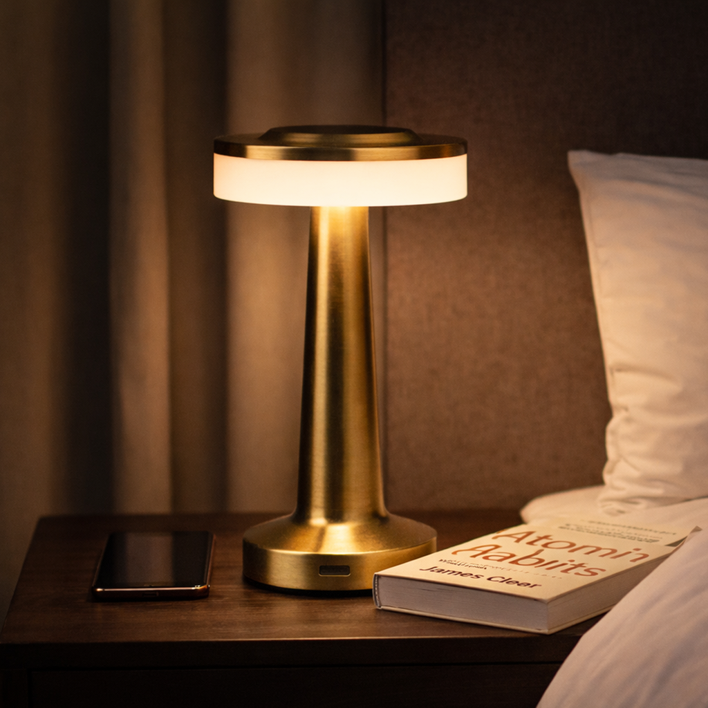 أباجورة معدن تاتش