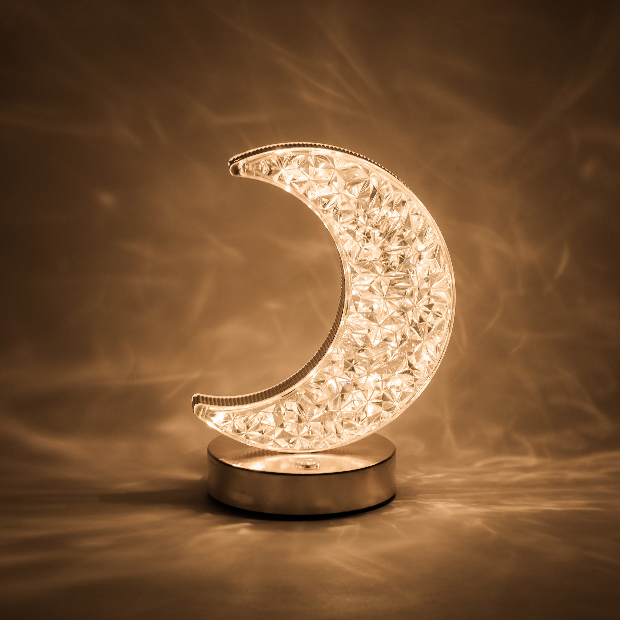 اباجورة بتصميم هلال – تحكم باللمس و3 ألوان إضاءة - شحن مجاني 🌙