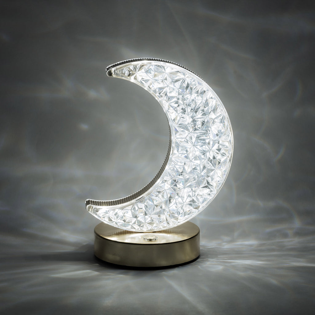 اباجورة بتصميم هلال – تحكم باللمس و3 ألوان إضاءة - شحن مجاني 🌙