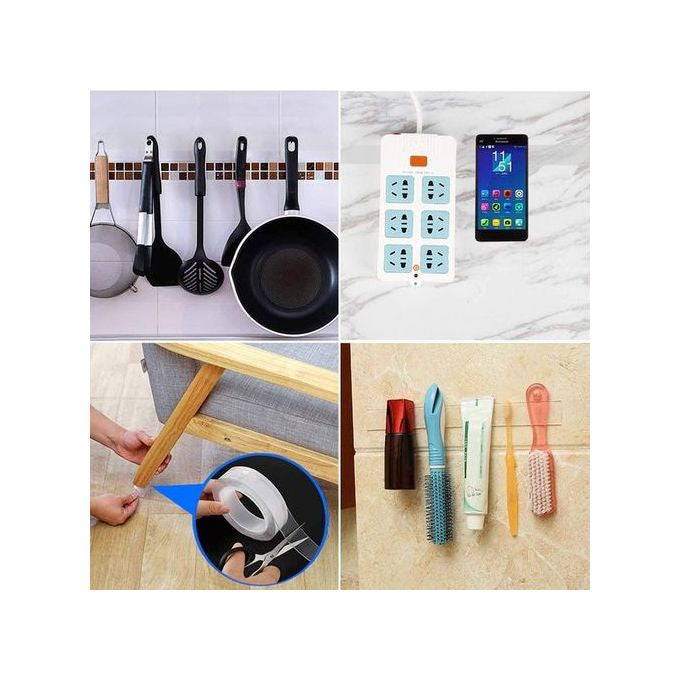 دبل فيس قوي " شفاف 5 متر "