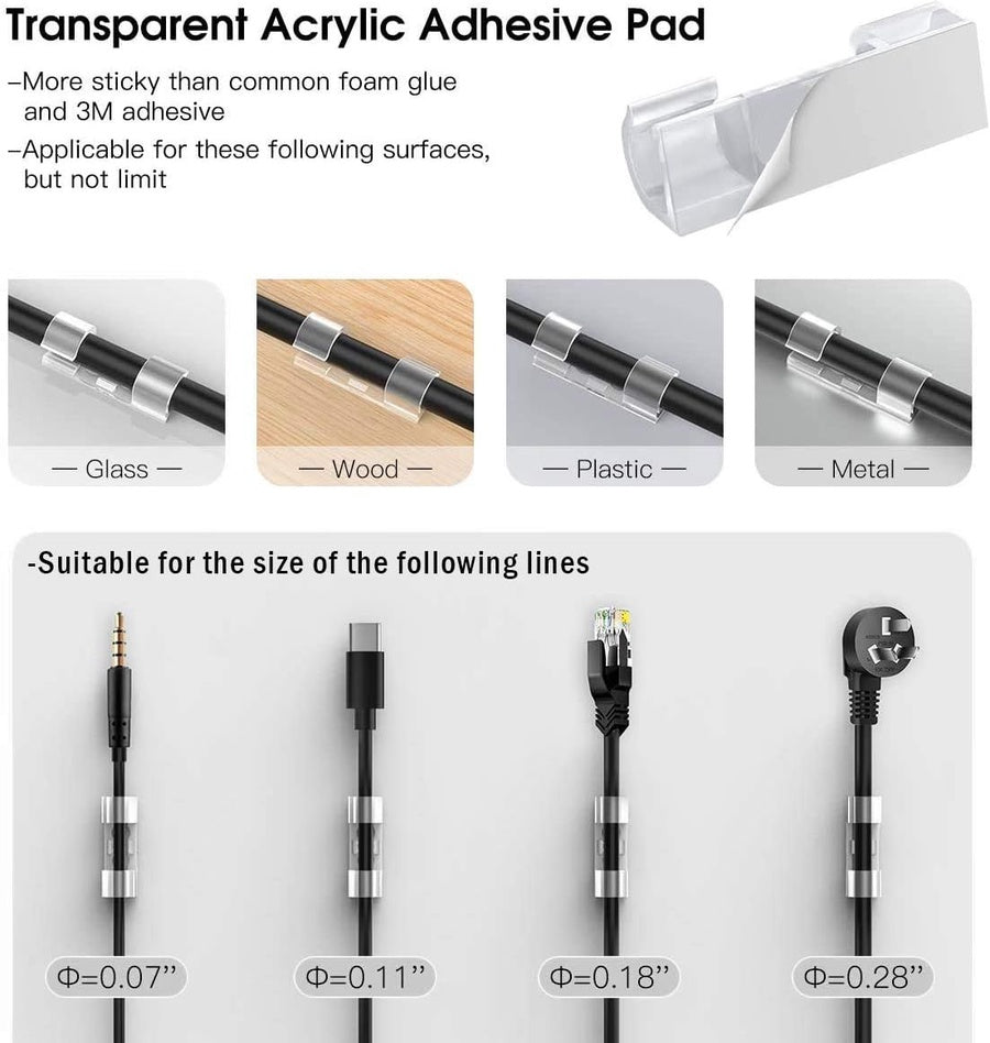 منظم أسلاك شفاف اكريلك