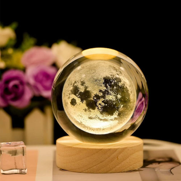 3D Crystal Galaxy Lamp