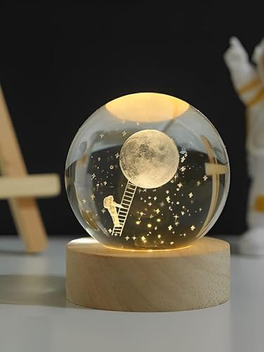 3D Crystal Galaxy Lamp
