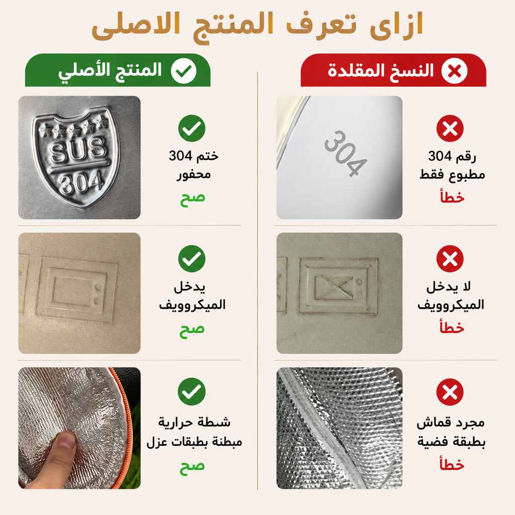 حقيبة لانش بوكس الأصلية دبل (حرارية) مع 4 علب و طقم معالق هدية
