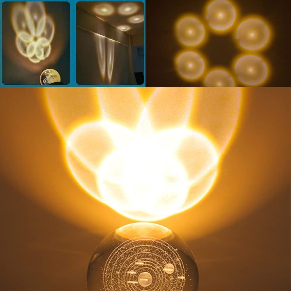 3D Crystal Galaxy Lamp